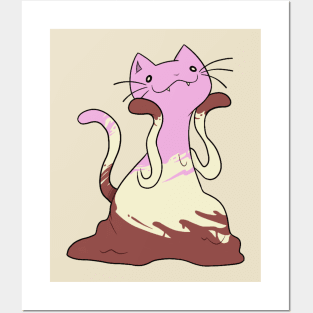 Ice Cream Kitty Posters and Art